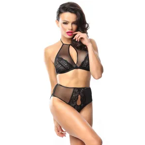 Schwarzes Set Yolande von Demoniq Look at Me Collection | Fesselliebe.de