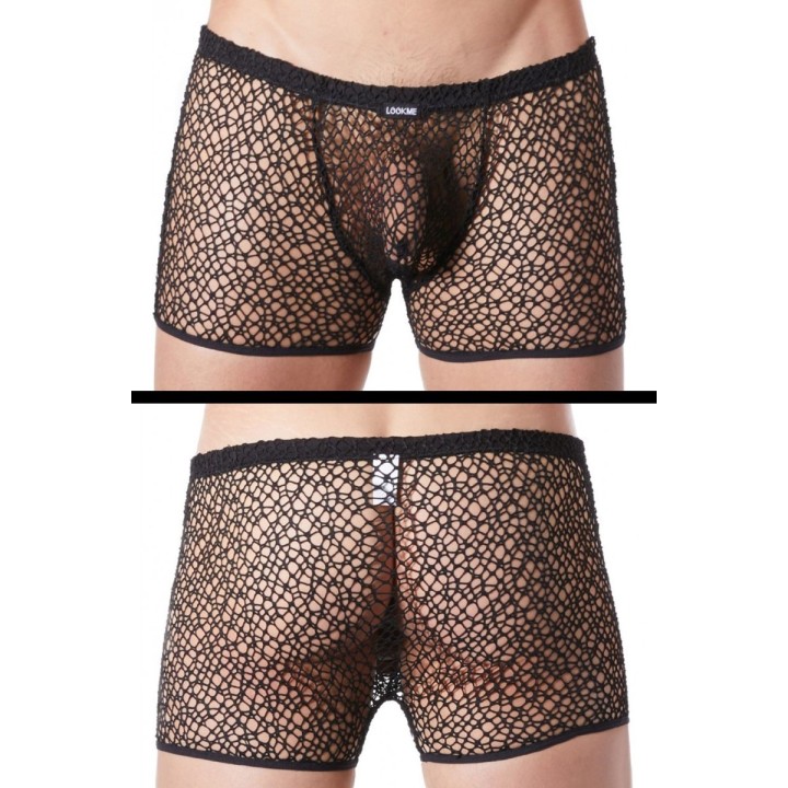 Schwarze Netz Boxer Short Fetish 810-67 von Look Me | Fesselliebe.de