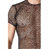 Schwarzes Netz T-Shirt Fetish 810-77 von Look Me | Fesselliebe.de