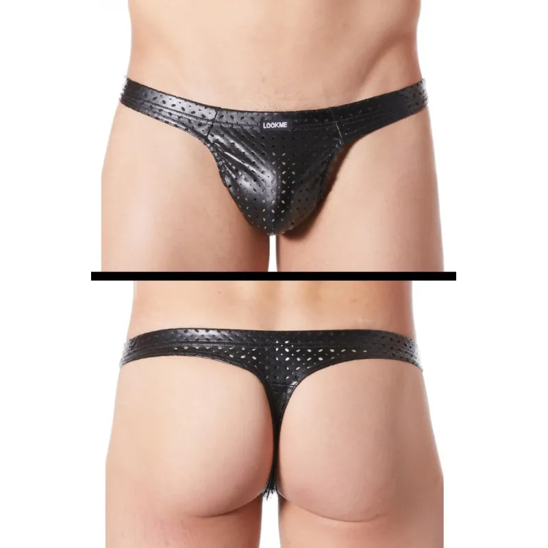 Schwarzer Herren String Tender 811-57 von Look Me | Fesselliebe.de