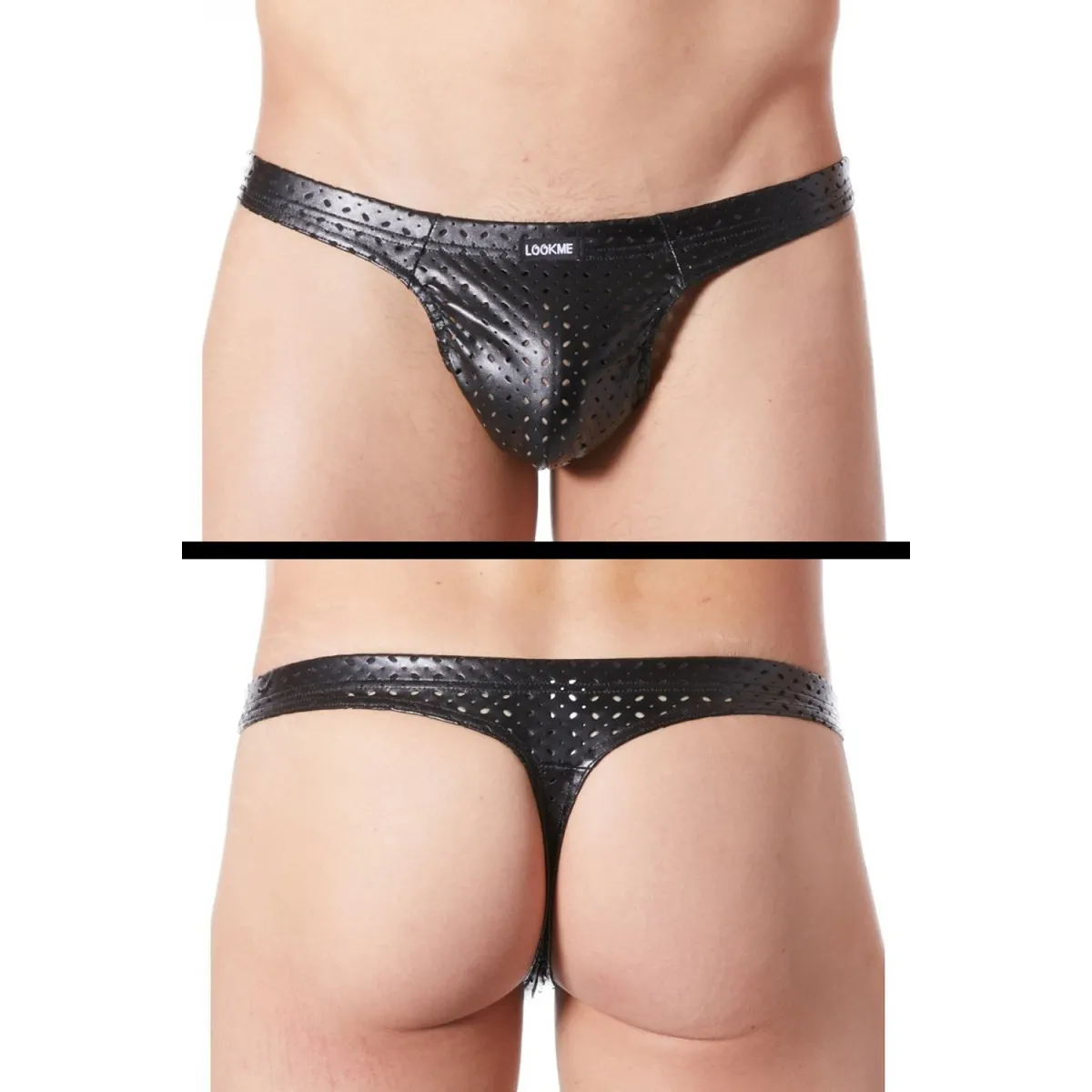 Schwarzer Herren String Tender 811-57 von Look Me | Fesselliebe.de