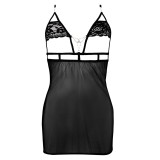 Schwarzes Chemise Claea von Anais Apparel Luxury Lingerie | Fesselliebe.de