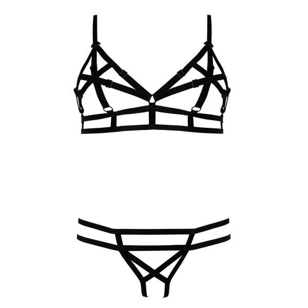 Schwarzes Set Echo von Anais Apparel Luxury Lingerie | Fesselliebe.de