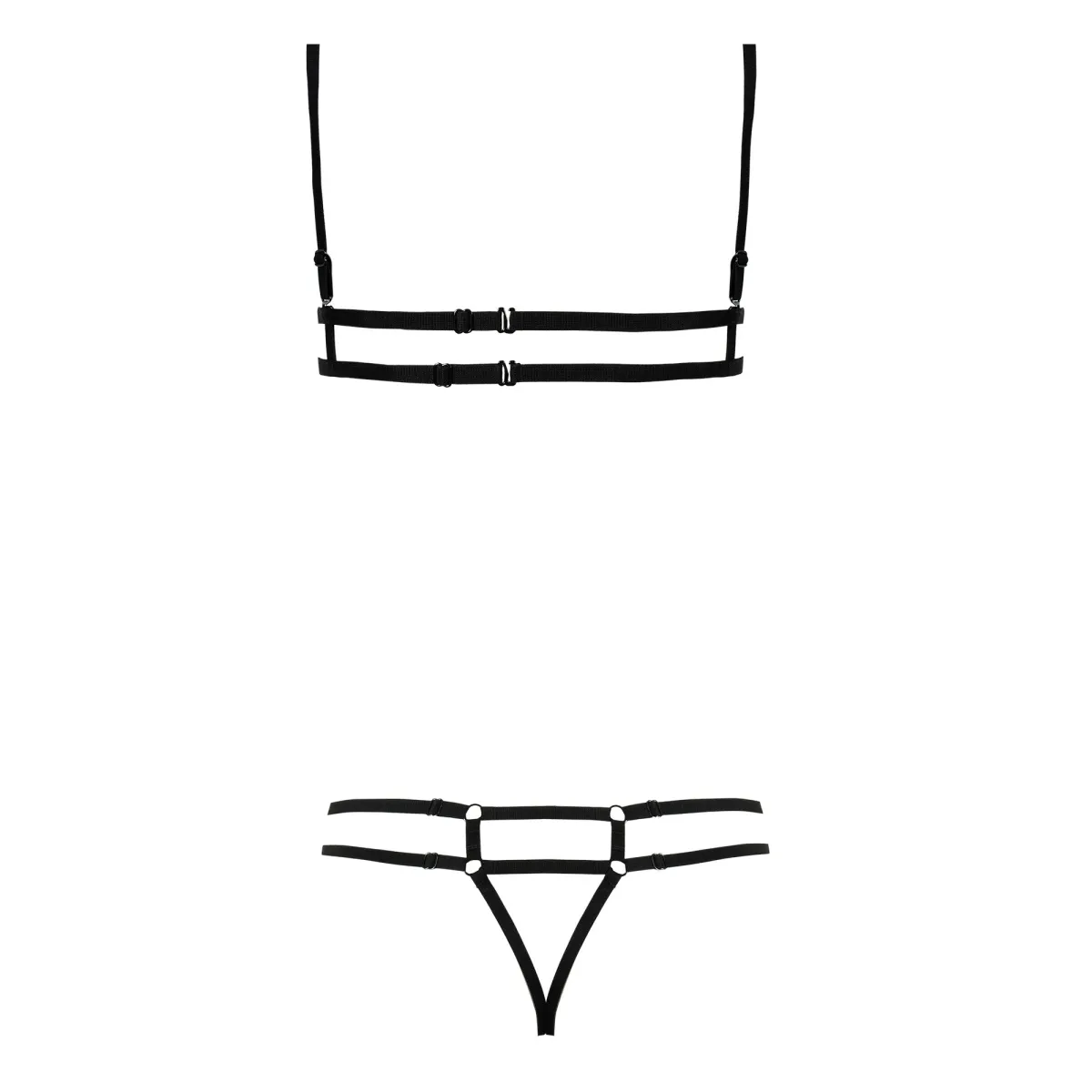 Schwarzes Set Echo von Anais Apparel Luxury Lingerie | Fesselliebe.de