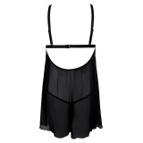 Schwarzes Chemise Maya von Anais Apparel Luxury Lingerie | Fesselliebe.de