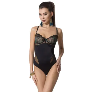 Schwarzer Body Floris von Passion