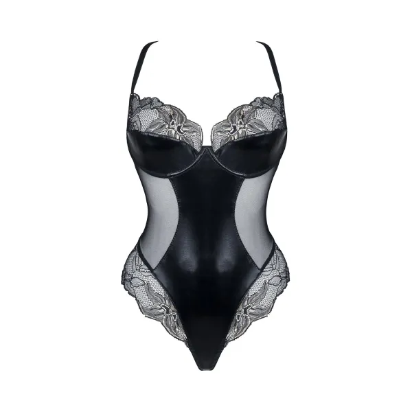 Schwarz/goldener Body Hortense von Demoniq Magnetic Collection | Fesselliebe.de