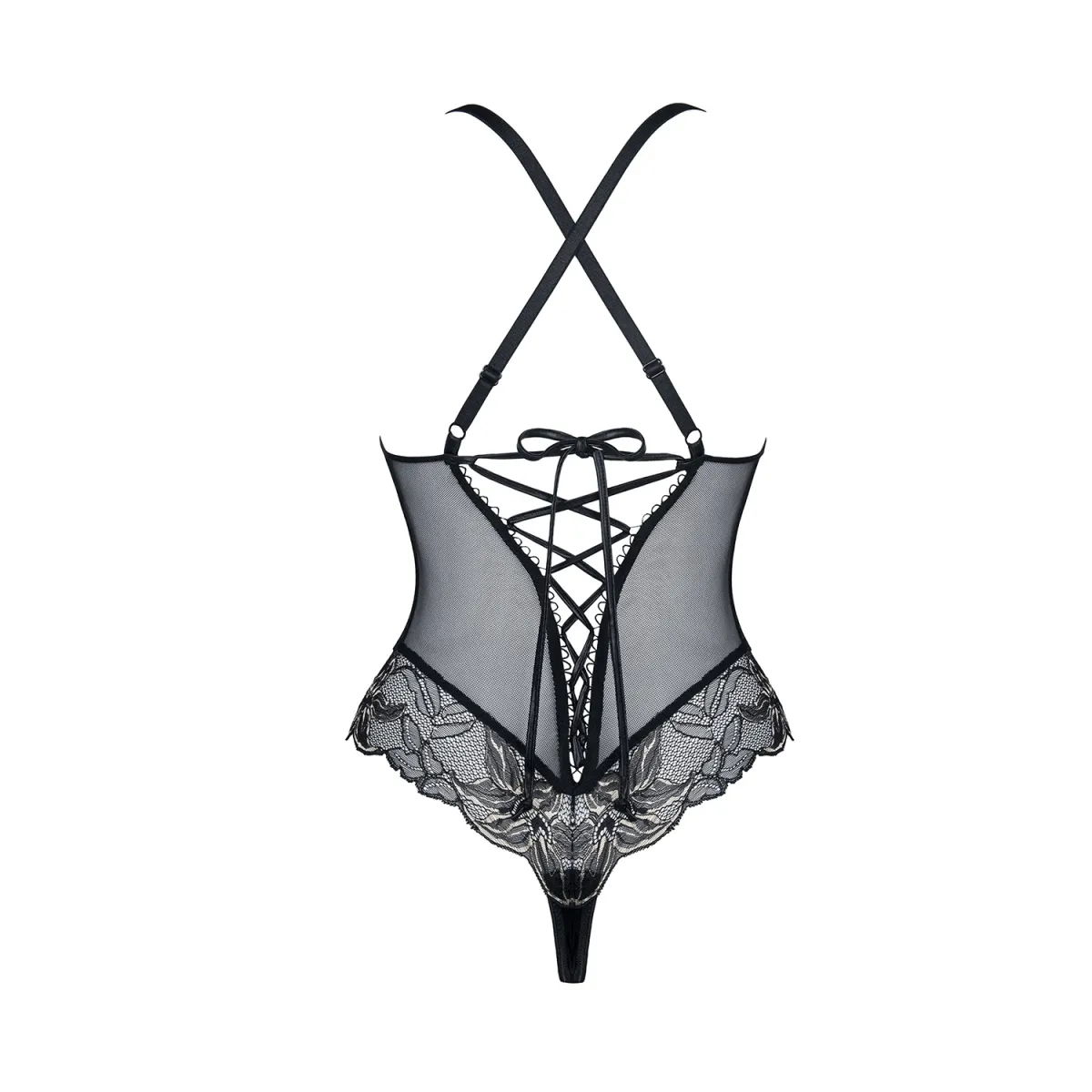 Schwarz/goldener Body Hortense von Demoniq Magnetic Collection | Fesselliebe.de