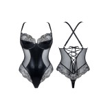 Schwarz/goldener Body Hortense von Demoniq Magnetic Collection | Fesselliebe.de