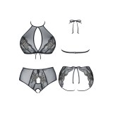 Schwarzes Set Mathilde von Demoniq Magnetic Collection | Fesselliebe.de