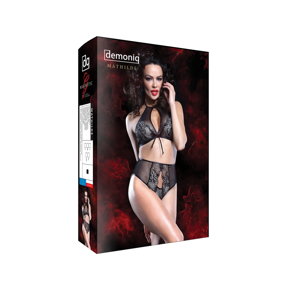 Schwarzes Set Mathilde von Demoniq Magnetic Collection | Fesselliebe.de