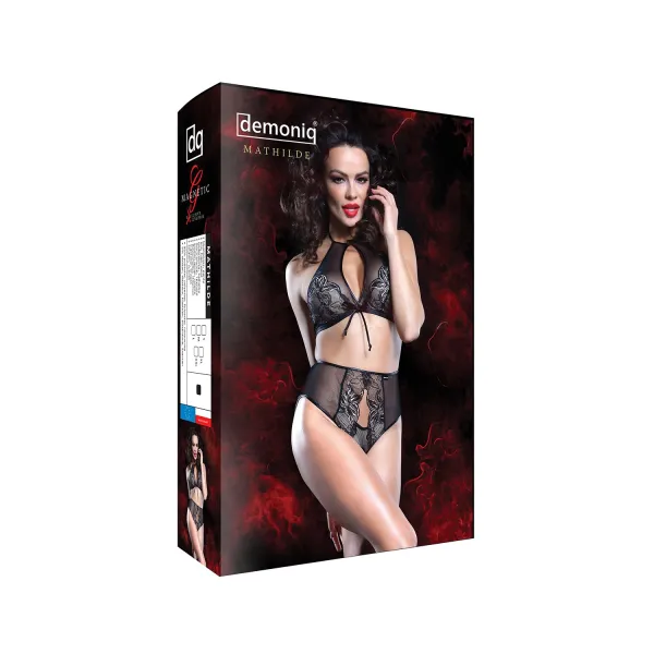 Schwarzes Set Mathilde von Demoniq Magnetic Collection | Fesselliebe.de