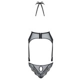 Schwarz/goldenes Gorset Penelope von Demoniq Magnetic Collection | Fesselliebe.de