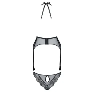 Schwarz/goldenes Gorset Penelope von Demoniq Magnetic Collection