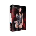Schwarz/goldenes Gorset Penelope von Demoniq Magnetic Collection
