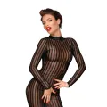 Klassisches Kleid aus weichem und elastischen Tüll F182 von Noir Handmade Decadence Collection