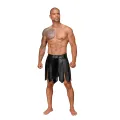 Ecoleather Gladiator Rock mit PVC Zierfalten H053 von Noir Handmade Decadence Collection