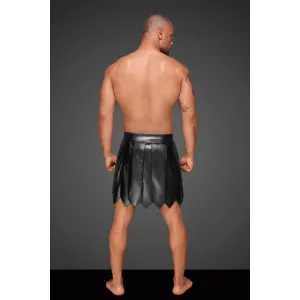 Ecoleather Gladiator Rock mit PVC Zierfalten H053 von Noir Handmade Decadence Collection