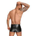 Powerwetlook Shorts mit dekorativen PVC Zierfalten H054 von Noir Handmade Decadence Collection