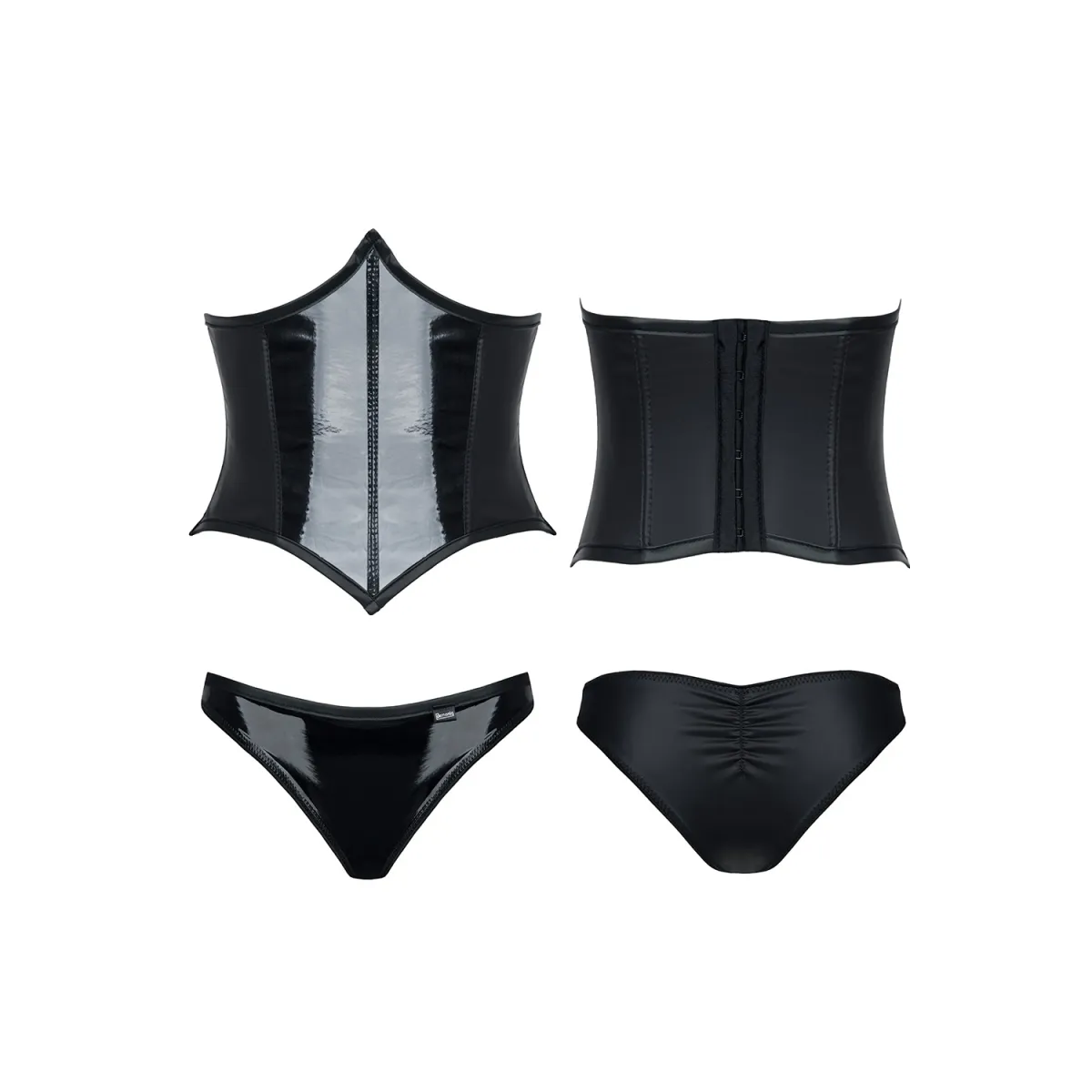 Schwarzes Set Cindy von Demoniq Hard Candy Collection | Fesselliebe.de
