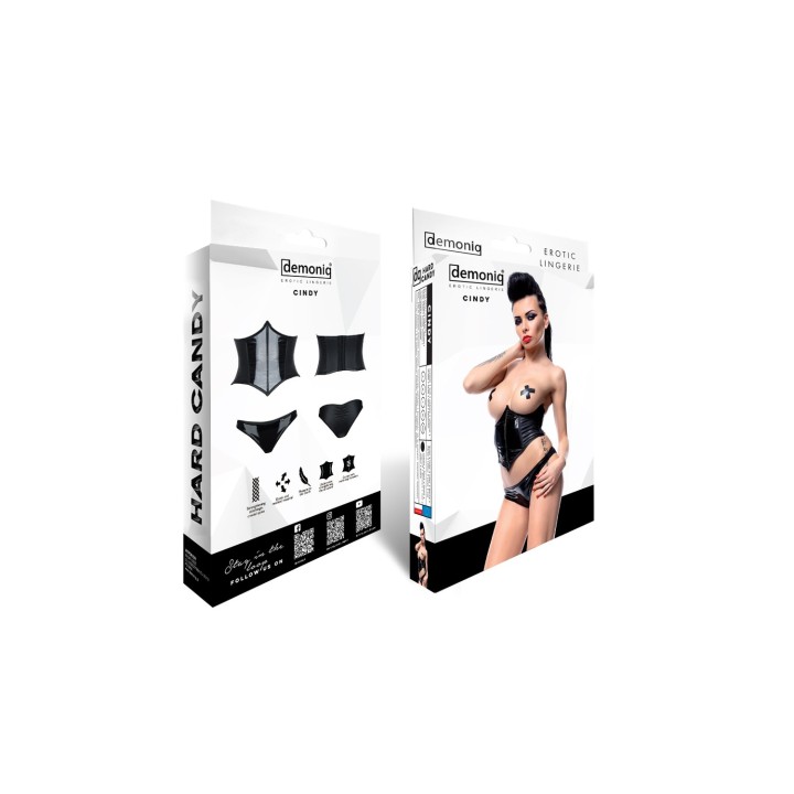 Schwarzes Set Cindy von Demoniq Hard Candy Collection | Fesselliebe.de