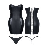 Schwarzes Minikleid Greta von Demoniq Hard Candy Collection | Fesselliebe.de