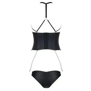 Schwarzes Set Nikoletta von Demoniq Hard Candy Collection