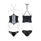 Schwarzes Set Nikoletta von Demoniq Hard Candy Collection | Fesselliebe.de