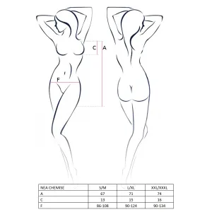 Schwarz/ecru Chemise Nea von Passion