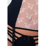 Schwarz/ecru Corset Nea von Passion | Fesselliebe.de