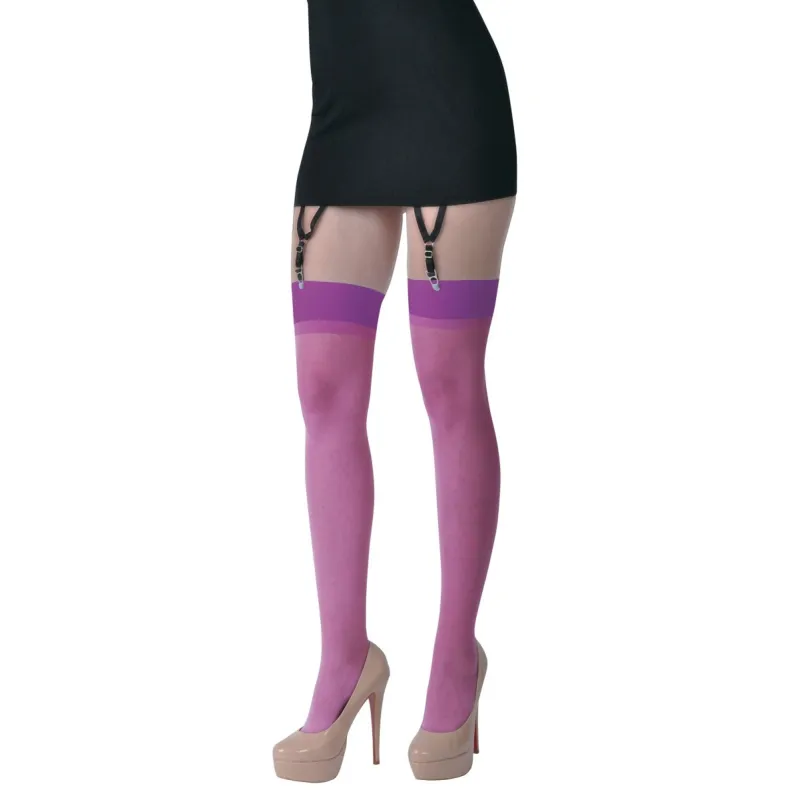 Lila Strümpfe Vanessa von Legg Story | Fesselliebe.de