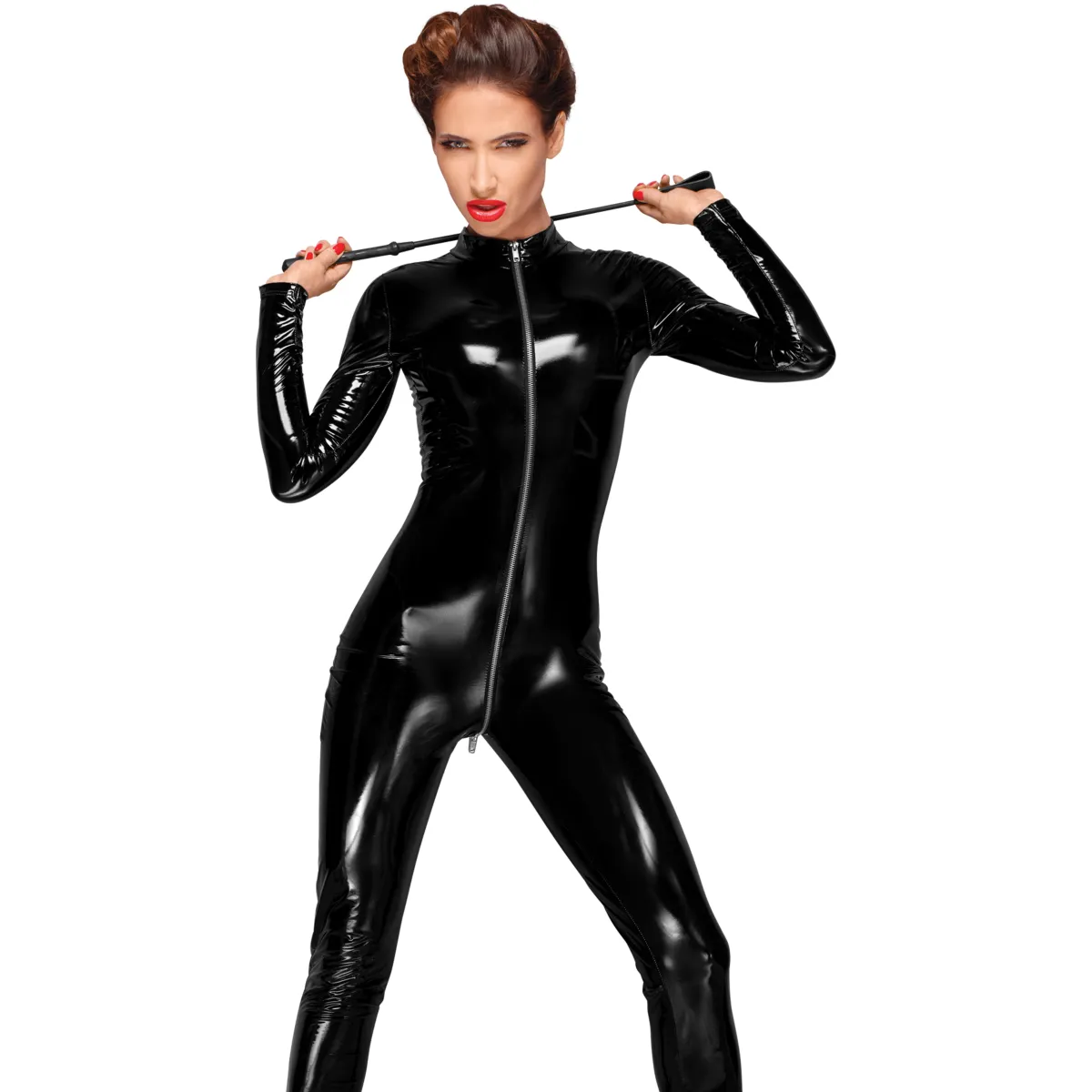 PVC Overall mit langem 3-Wege Zipper F188 von Noir Handmade Decadence Collection | Fesselliebe.de