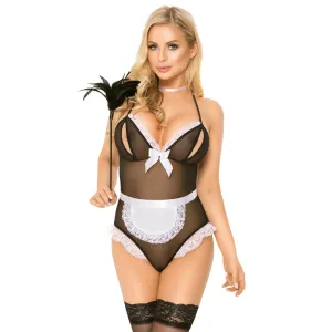 Schwarz/weißer Body ouvert 1881 von Softline Customes Collection | Fesselliebe.de