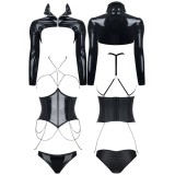 Schwarzes Set DE443 von Demoniq Hard Candy Collection | Fesselliebe.de