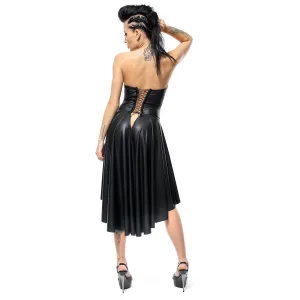 Schwarzes Kleid DE438 von Demoniq Hard Candy Collection