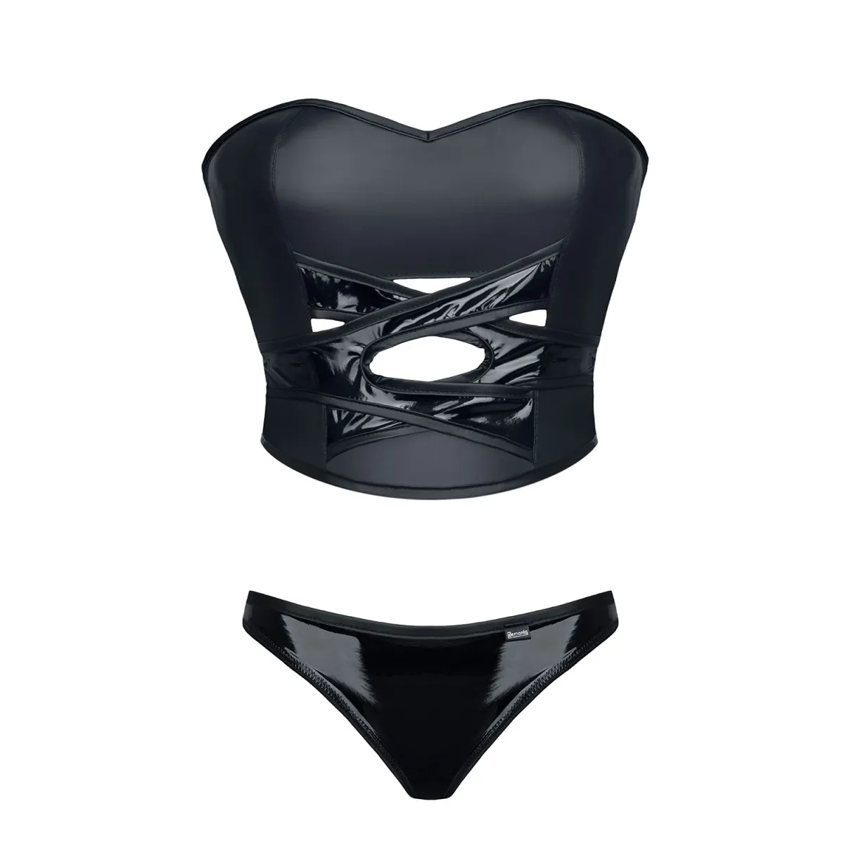 Schwarzes Set DE453 von Demoniq Hard Candy Collection | Fesselliebe.de