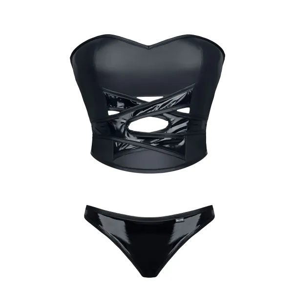 Schwarzes Set DE453 von Demoniq Hard Candy Collection | Fesselliebe.de