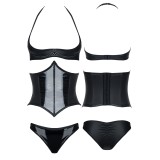Schwarzes Set DE448 von Demoniq Hard Candy Collection | Fesselliebe.de