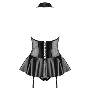 859-COR-1 Corsage schwarz von Obsessive