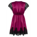 861-PEI-5 Peignoir magenta von Obsessive