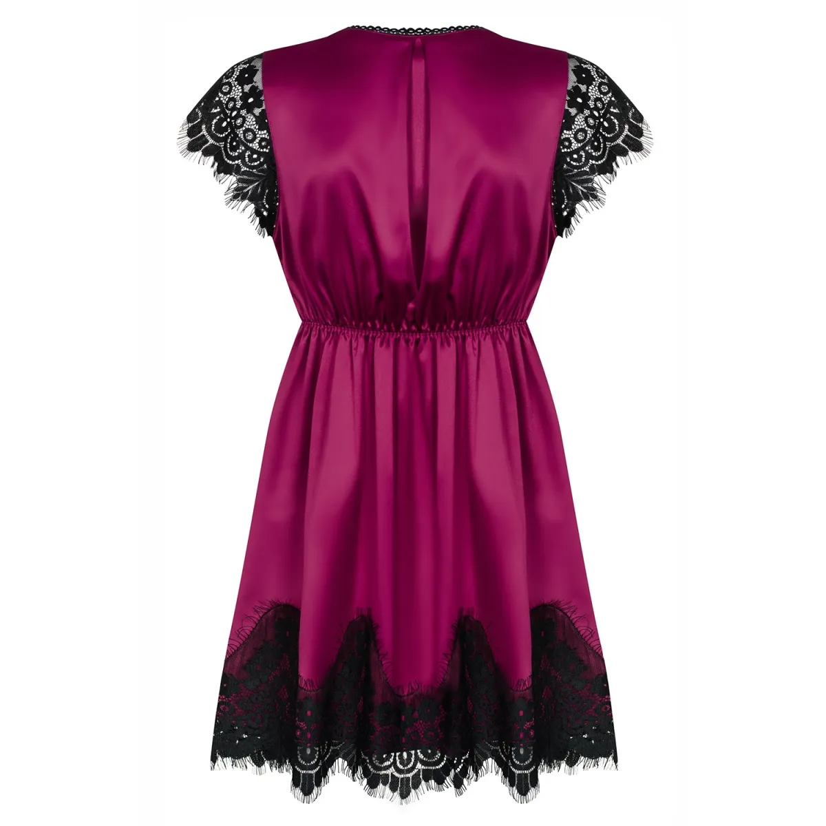 861-PEI-5 Peignoir magenta von Obsessive | Fesselliebe.de
