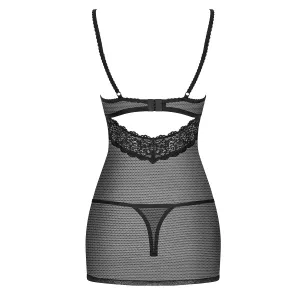 852-CHE-1 Chermise schwarz von Obsessive