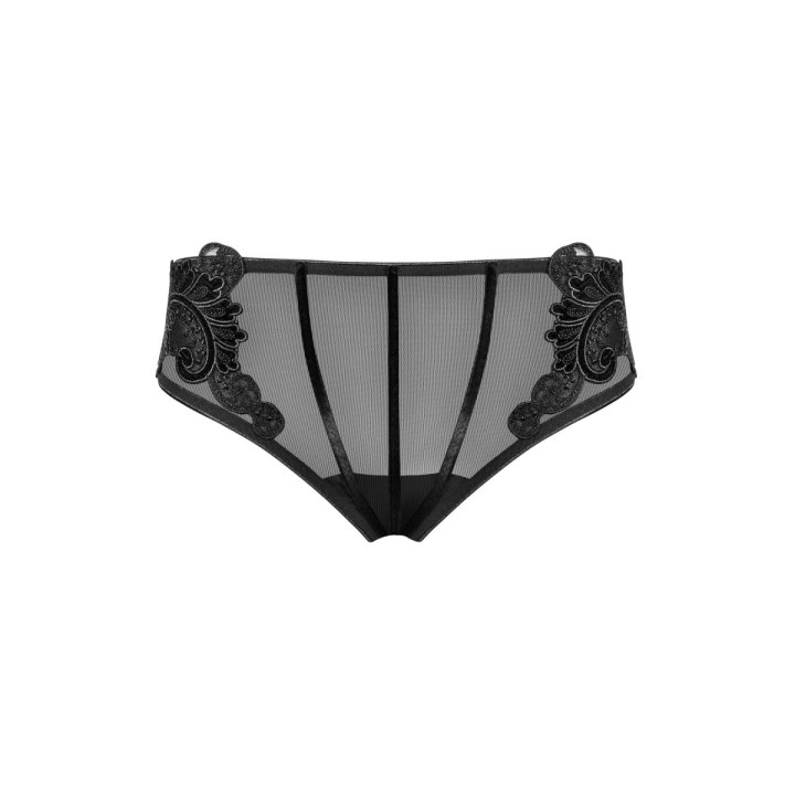 Damen Tüll Slip mit Stickerei 1818 von Petite Noir | Fesselliebe.de