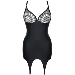 Schwarzes Strapskleid DDEris001 von Demoniq Dark Desire Collection