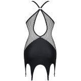 Schwarzes Strapskleid DDEris001 von Demoniq Dark Desire Collection | Fesselliebe.de