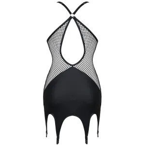 Schwarzes Strapskleid DDEris001 von Demoniq Dark Desire Collection