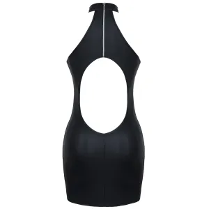 Schwarzes Minikleid DDFeme001 von Demoniq Dark Desire Collection