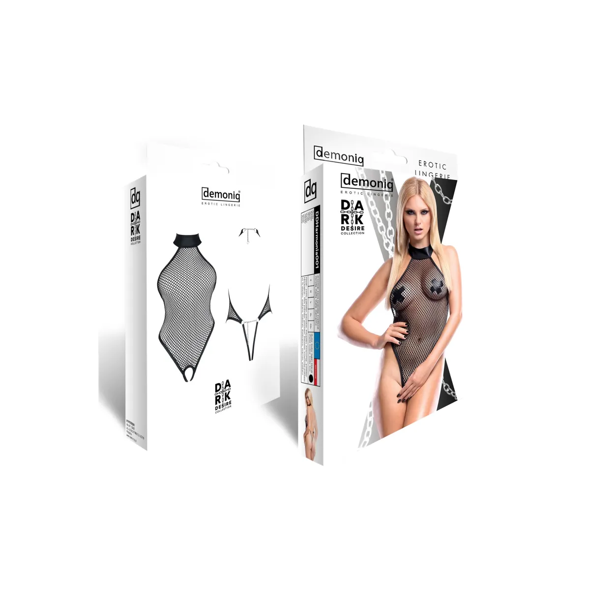 Schwarzer Body DDHarmonia001 von Demoniq Dark Desire Collection | Fesselliebe.de