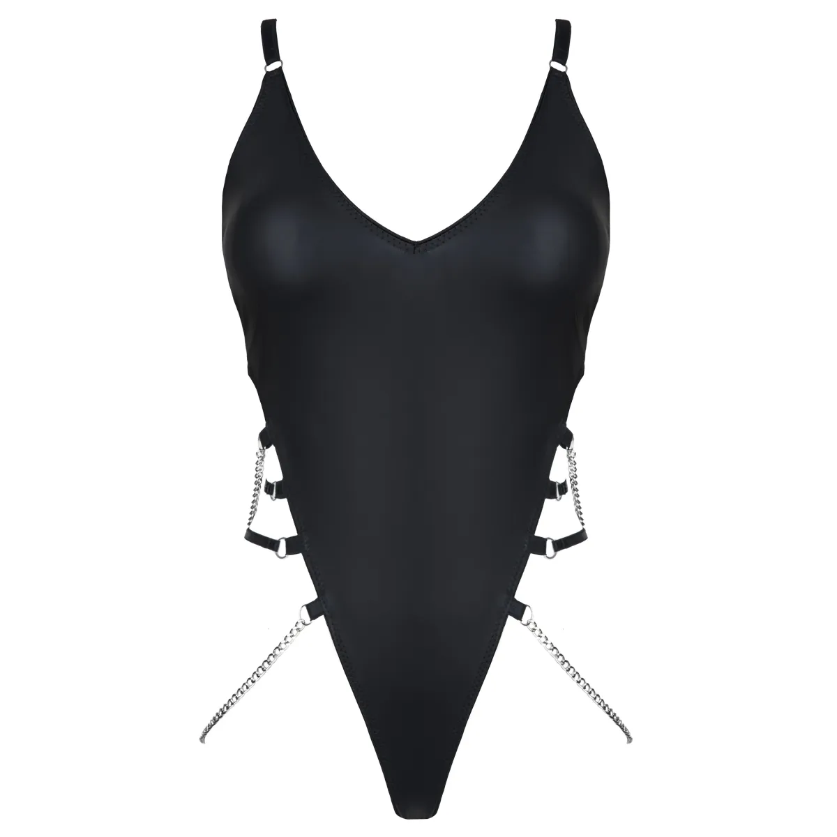 Schwarzer Ketten-Body DDLitai001 von Demoniq Dark Desire Collection | Fesselliebe.de