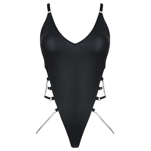 Schwarzer Ketten-Body DDLitai001 von Demoniq Dark Desire Collection | Fesselliebe.de